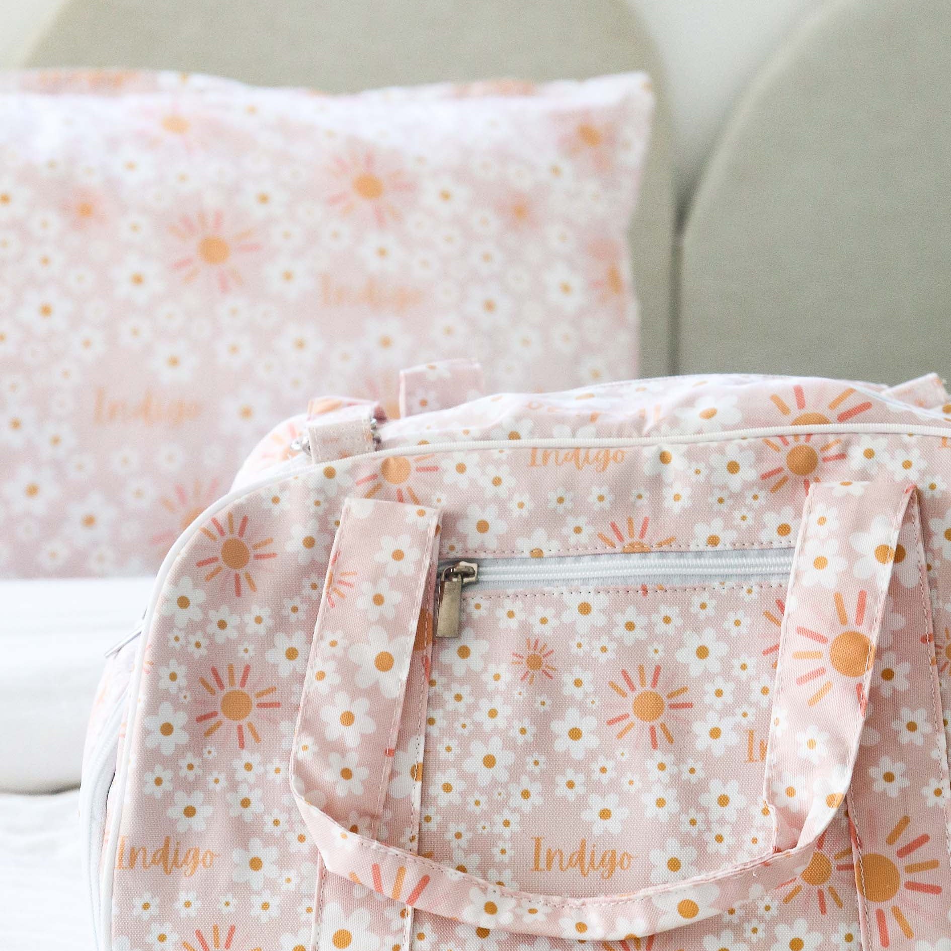 personalised kids duffel bag
