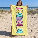 Candy Pop Personalised Beach Towel