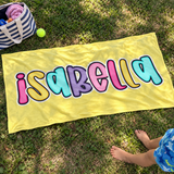 Candy Pop Personalised Beach Towel