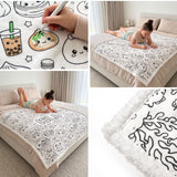 Dumpling Squishy Colouring Blanket