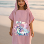 Personalised mermaid hooded towel