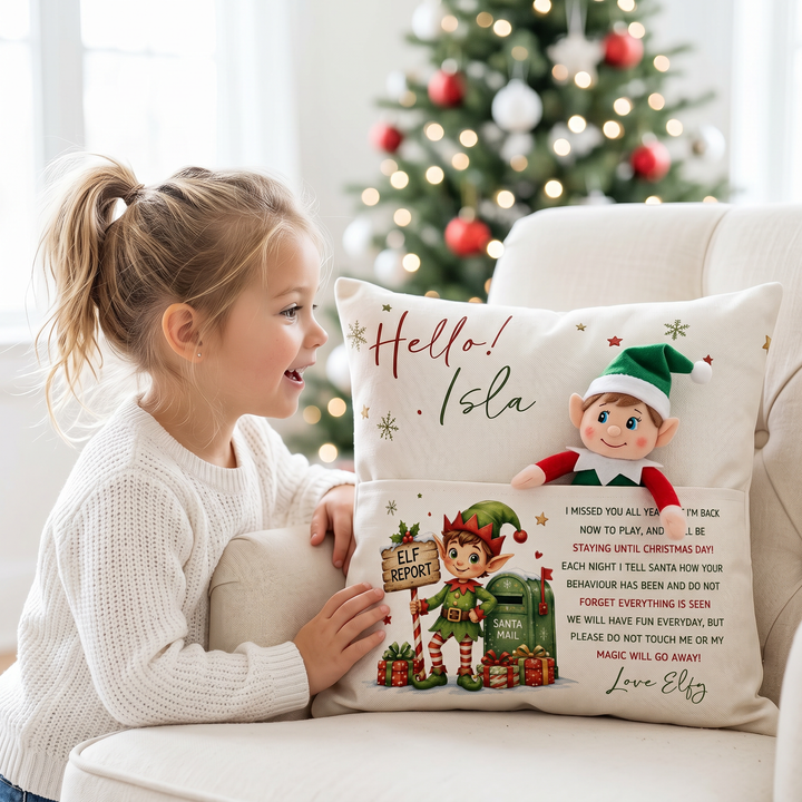 Elf Report Pocket Cushion