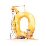 Construction Initial Enamel Mug