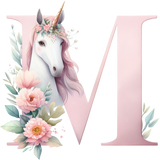 Unicorn Initial Toy Basket