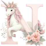 Unicorn Initial Backpack