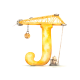 Construction Initial Enamel Mug