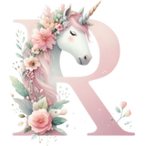 Unicorn Initial Backpack