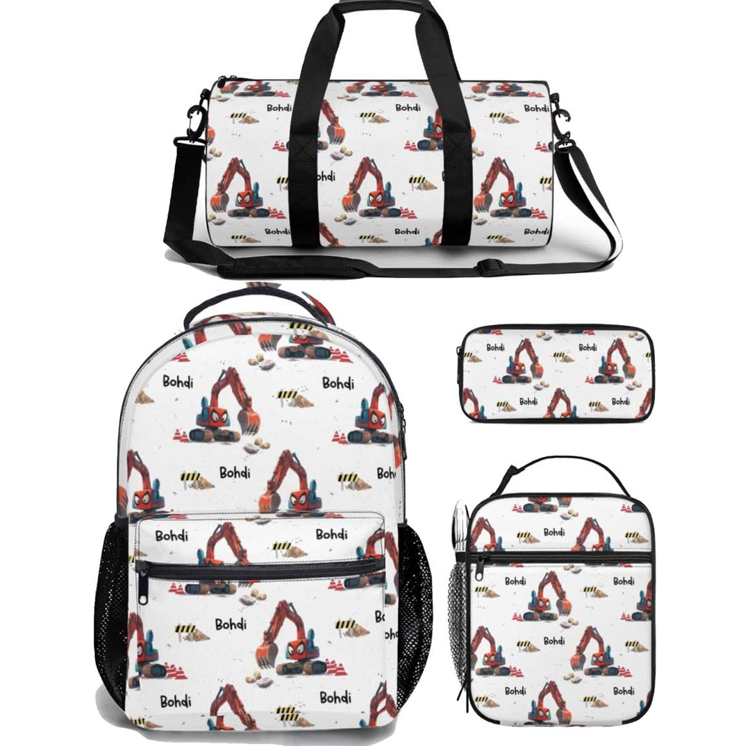Personalised Duffle Bag, Backpack, Lunch Bag + Pencil Case Value Combo