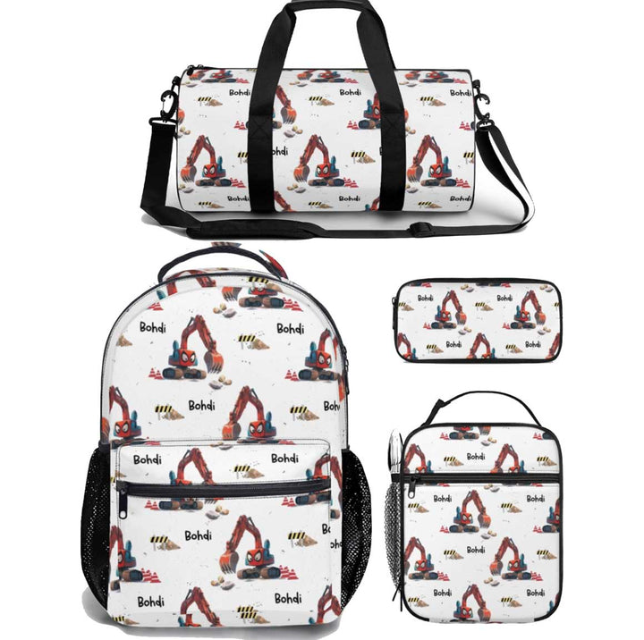 Personalised Duffle Bag, Backpack, Lunch Bag + Pencil Case Value Combo
