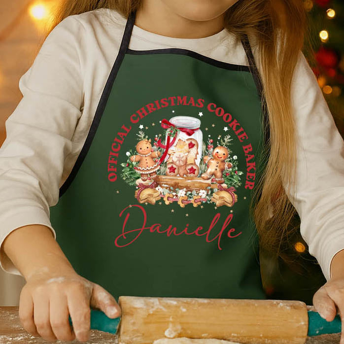 Official Christmas Cookie Baker Kids Apron