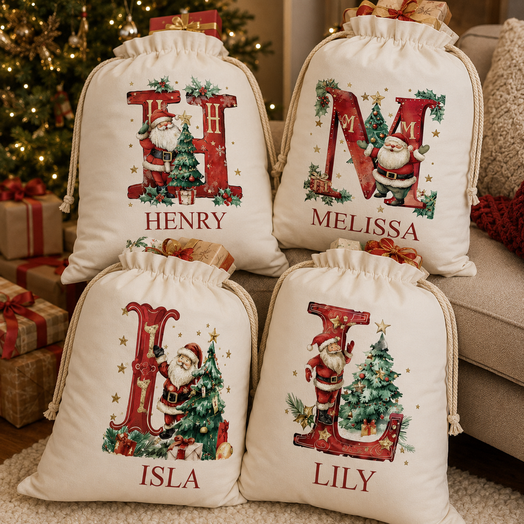Santa Monogram Santa Sack