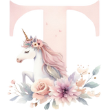 Unicorn Initial Backpack