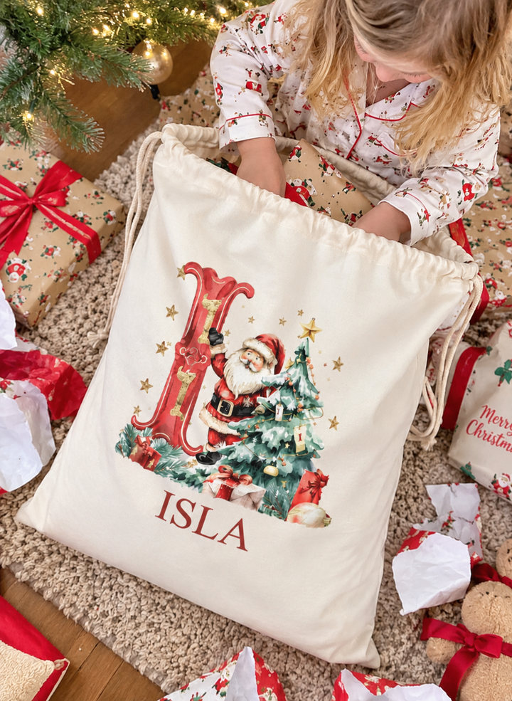 Santa Monogram Santa Sack