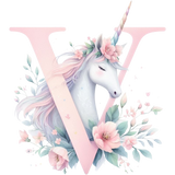 Unicorn Initial Backpack