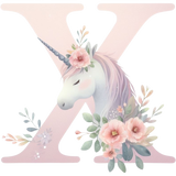 Unicorn Initial Backpack