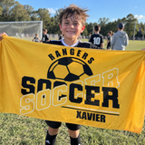 Soccer Team Personalised Towel