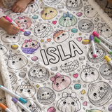 Dumpling Squishy Colouring Blanket