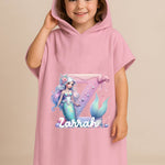 Custom mermaid hooded towel
