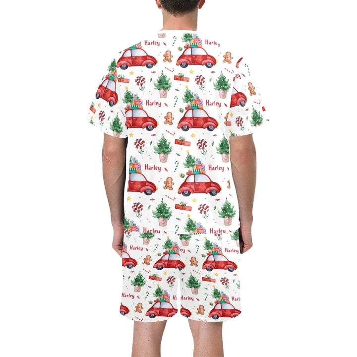 Personalised Christmas Men's Pyjamas - Short Sleeve - The Custom Co