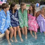 Name Collage Personalised Beach Towel