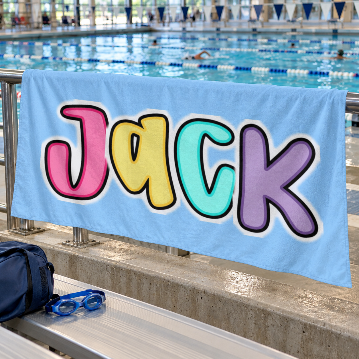 Candy Pop Personalised Beach Towel