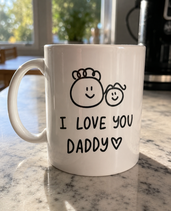 Personalised Dad Mug with Kids Artwork