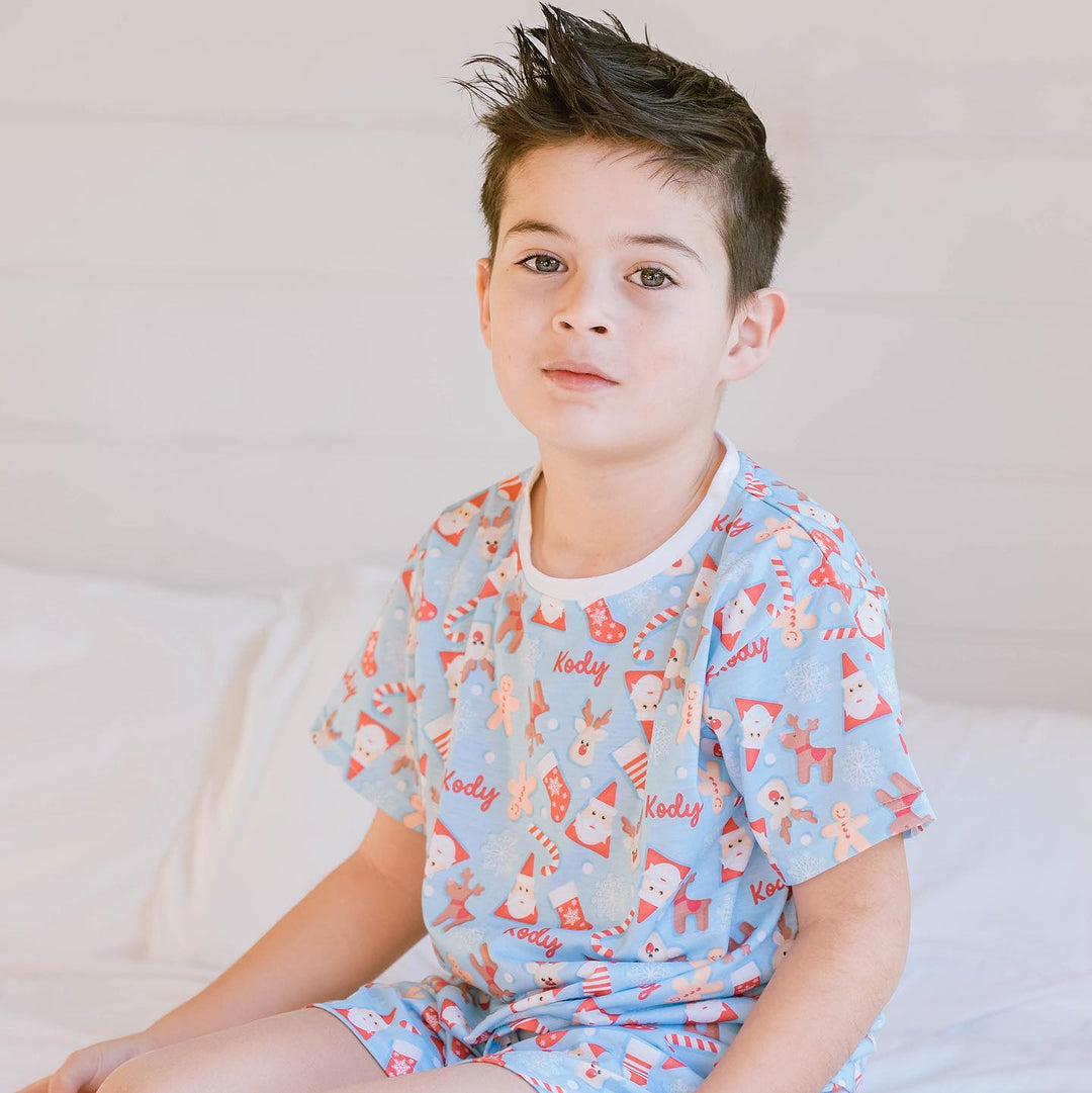 Personalised Christmas Kids Pyjamas - Short Sleeve - The Custom Co