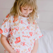 Personalised Christmas Kids Pyjamas - Short Sleeve - The Custom Co