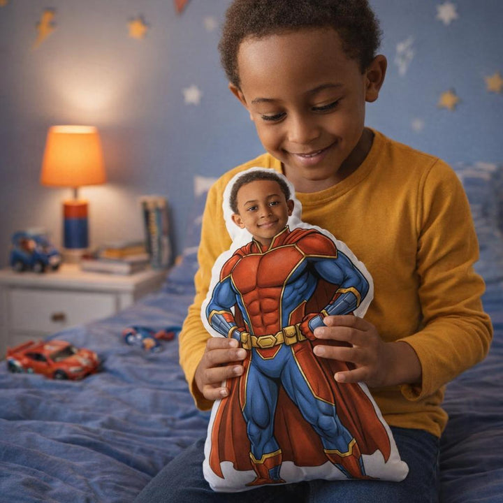 Personalised Photo Face Pillow – Custom Character Cushion