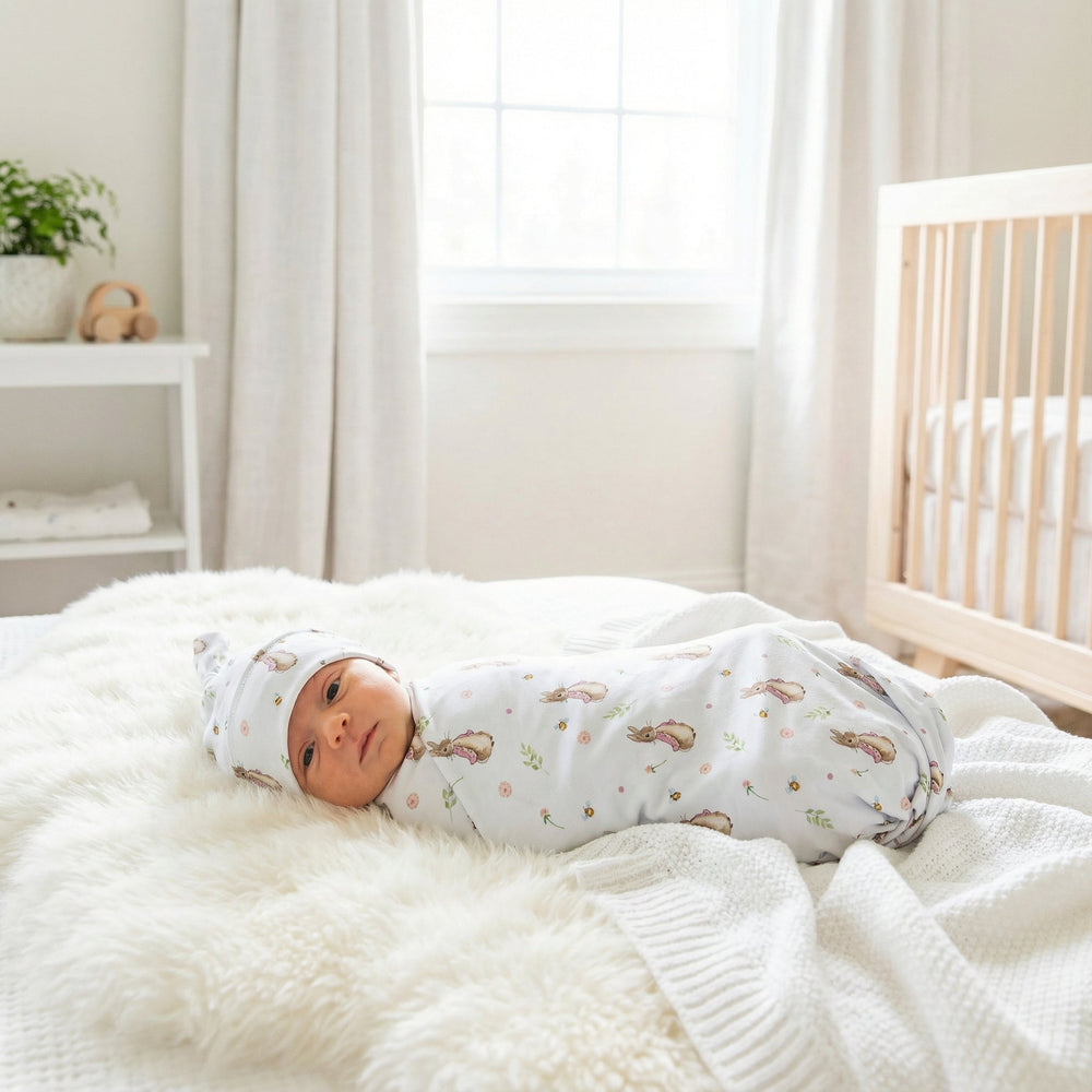 Flopsy swaddle blanket