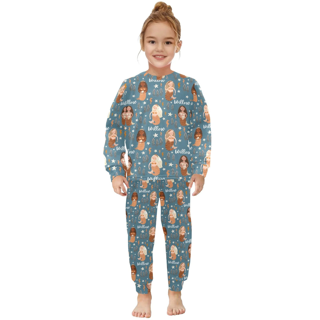 Personalised Kids Long Sleeve Pyjamas - The Custom Co