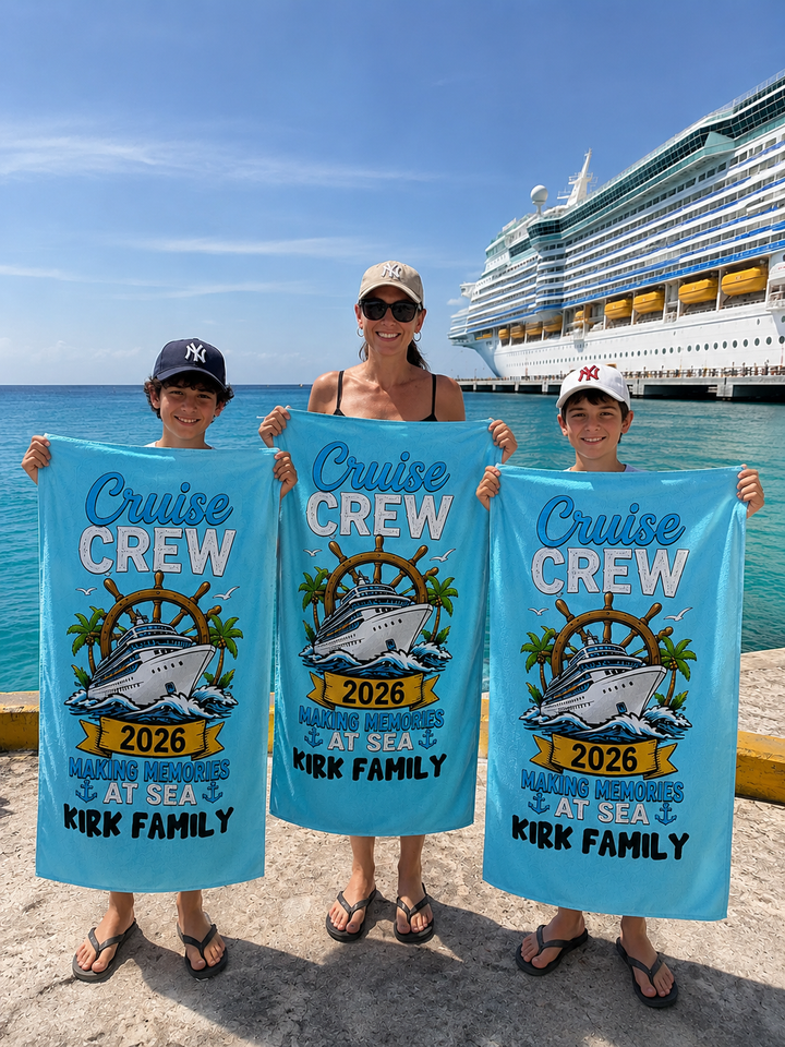 Making Memories Cruise 2026 | Personalised Quick Dry Sand-Free Towel