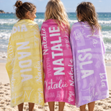 Name Collage Personalised Beach Towel