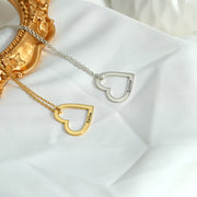 heart name necklace custom