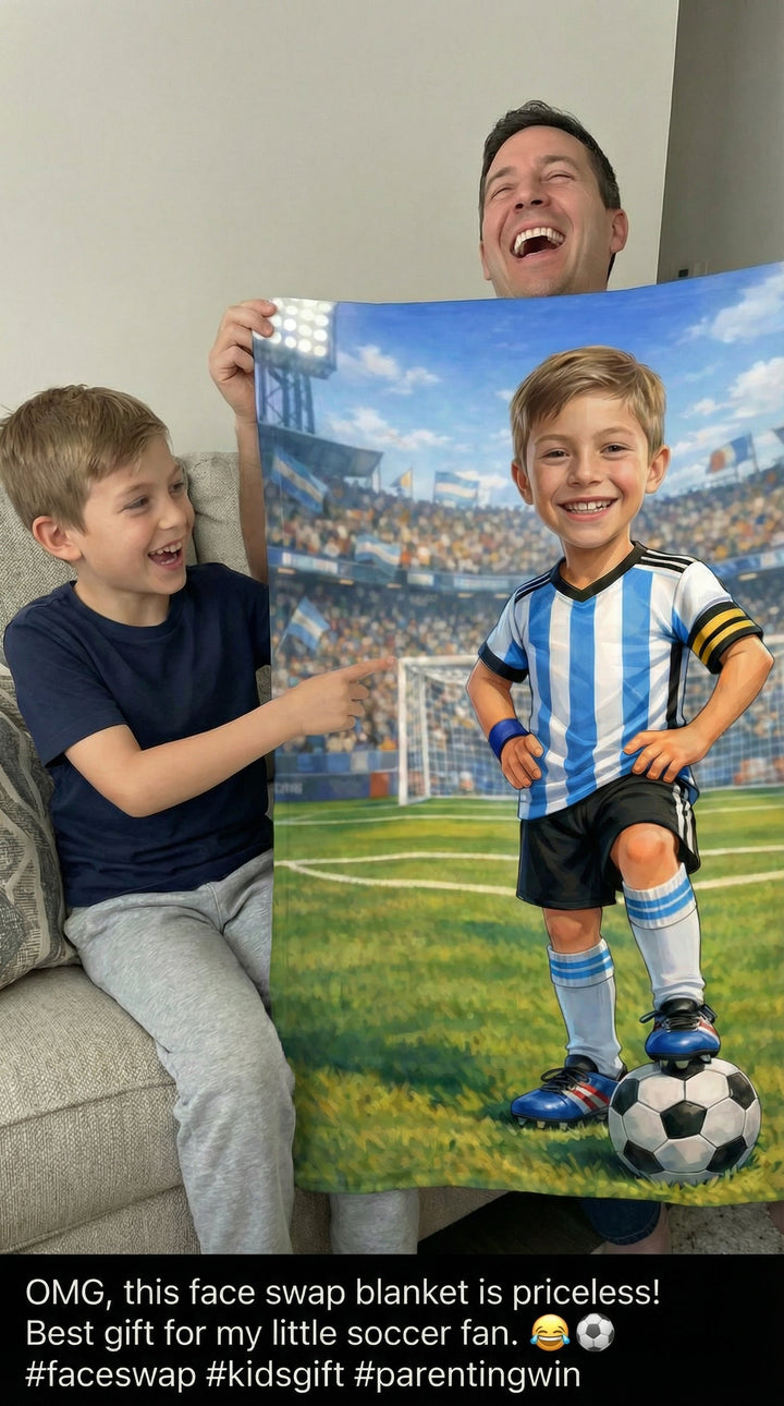 Personalised Photo Face Swap Blanket