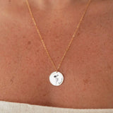 personalised birth flower necklace