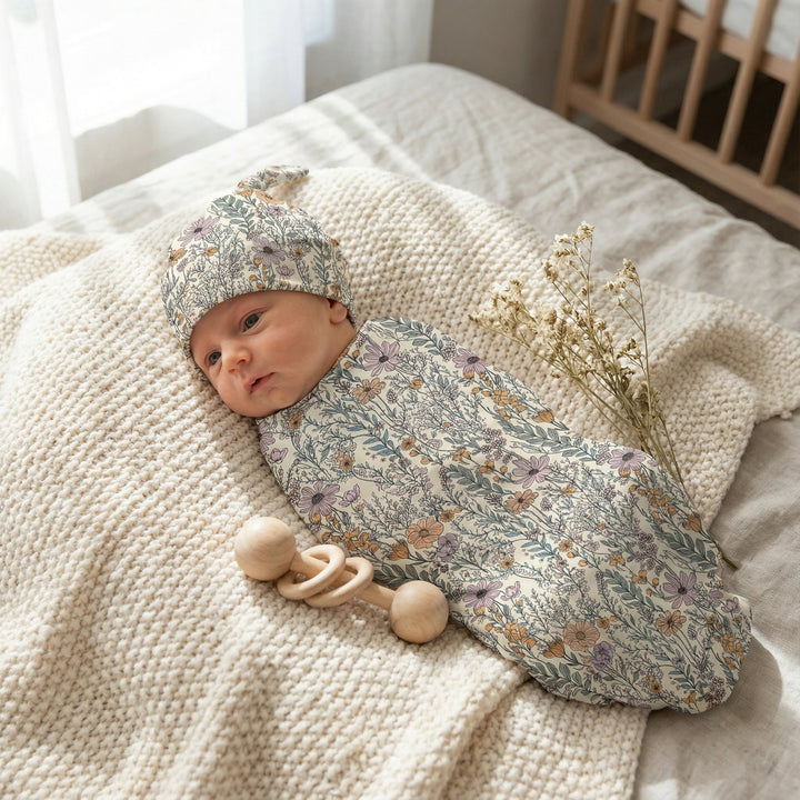 Wildflower Swaddle Set (Non-Personalised)