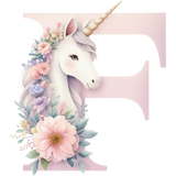 Unicorn Initial Backpack