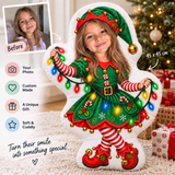 Personalised Elf Photo Cushion