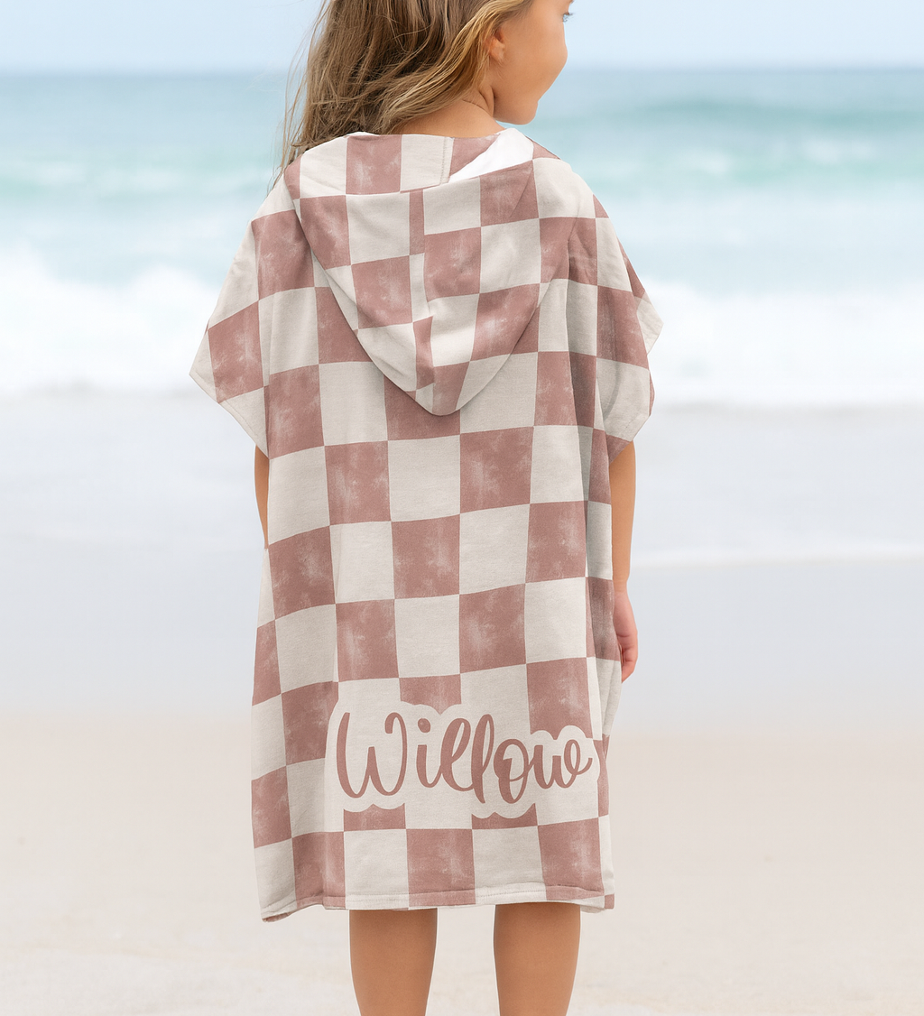 personalised hooded beach towel