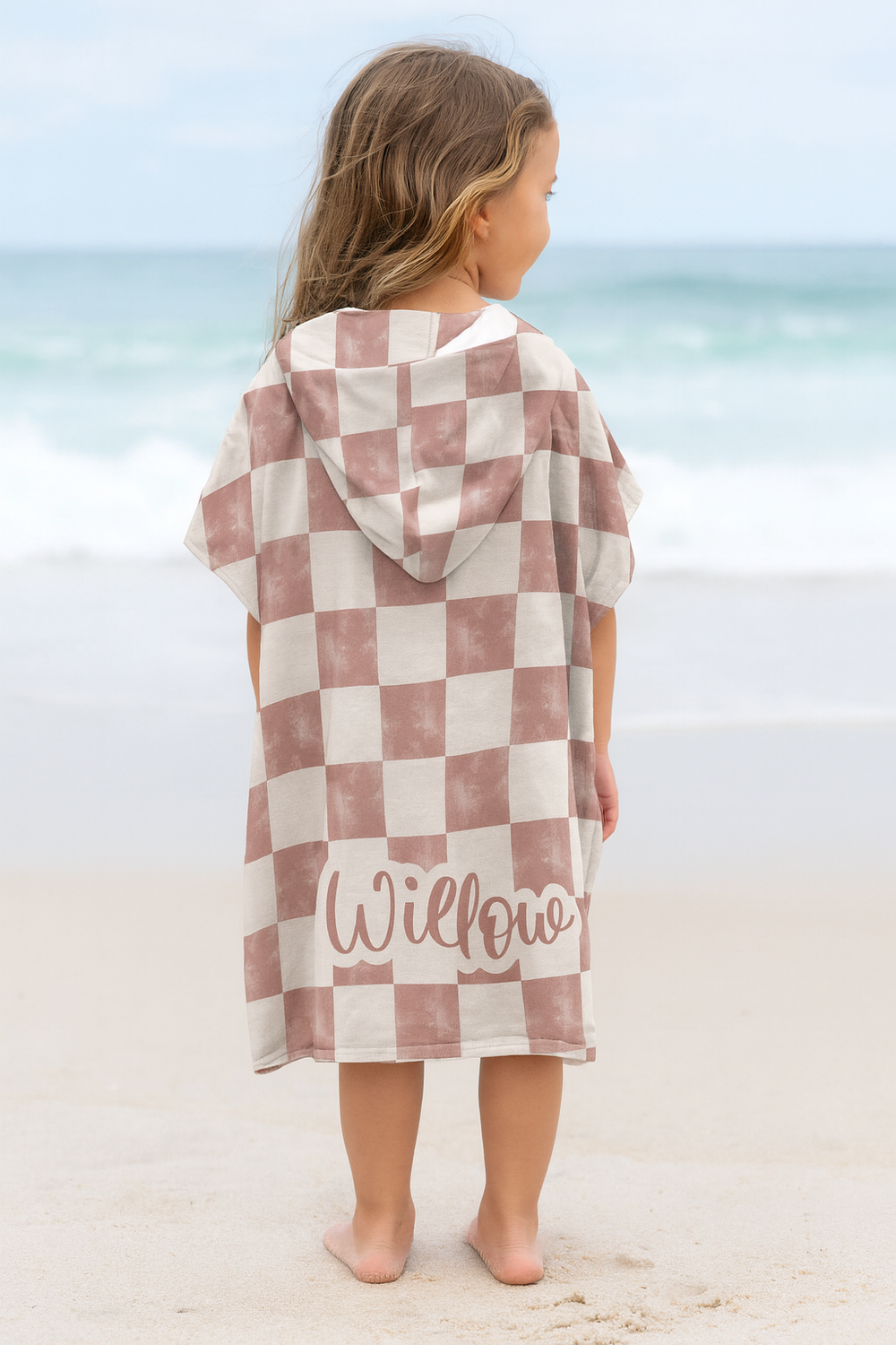 personalised hooded beach towel