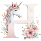 Unicorn Initial Backpack