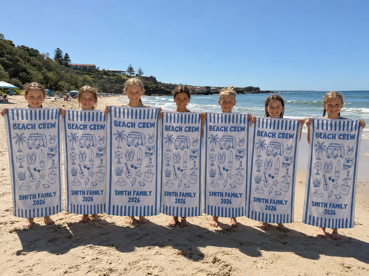 Family Beach Crew Beach Towel