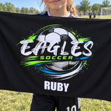 Soccer Splash Personalised Towel