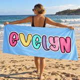 Candy Pop Personalised Beach Towel