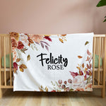FLORAL PERSONALISED BLANKET