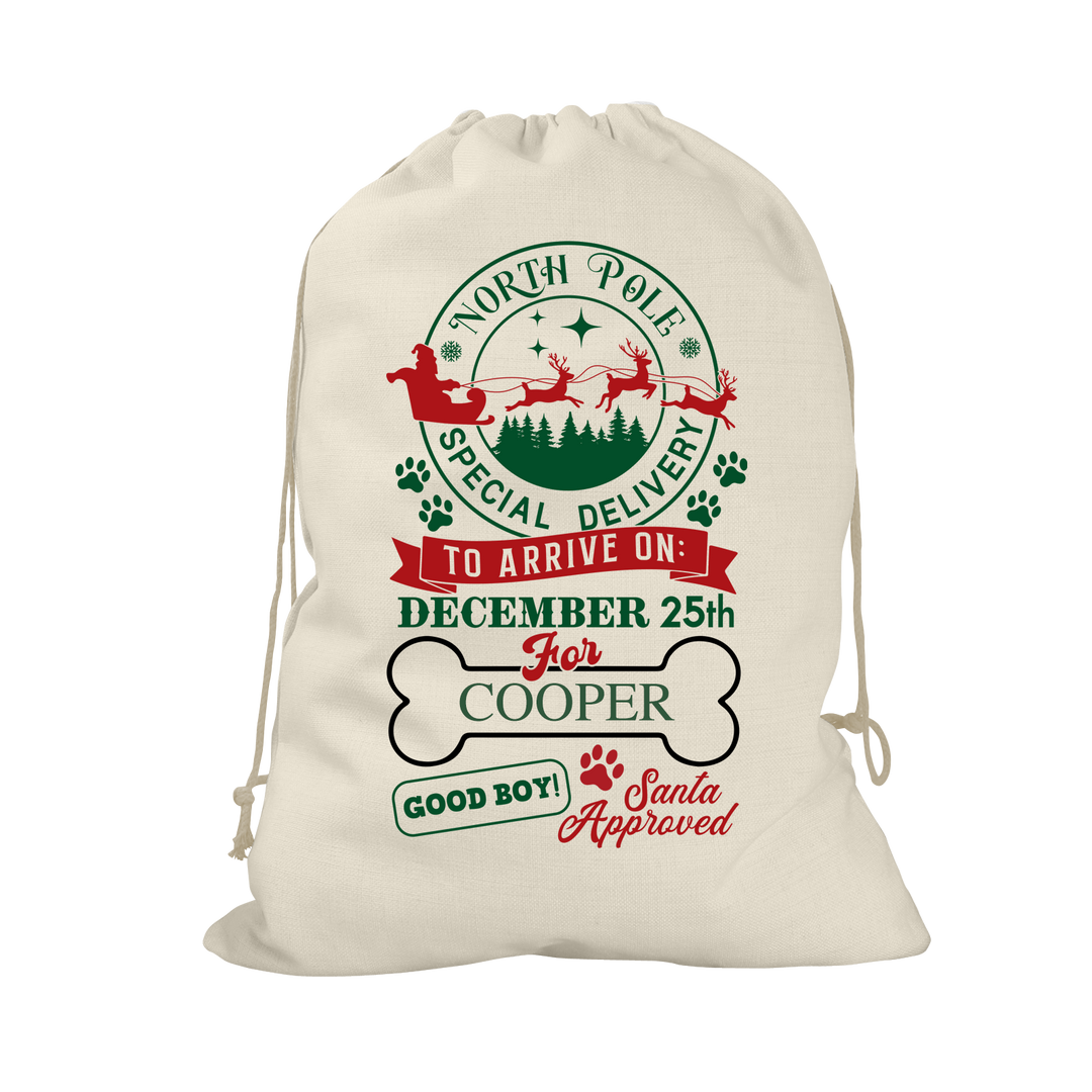 Merry Woofmas Santa Sack