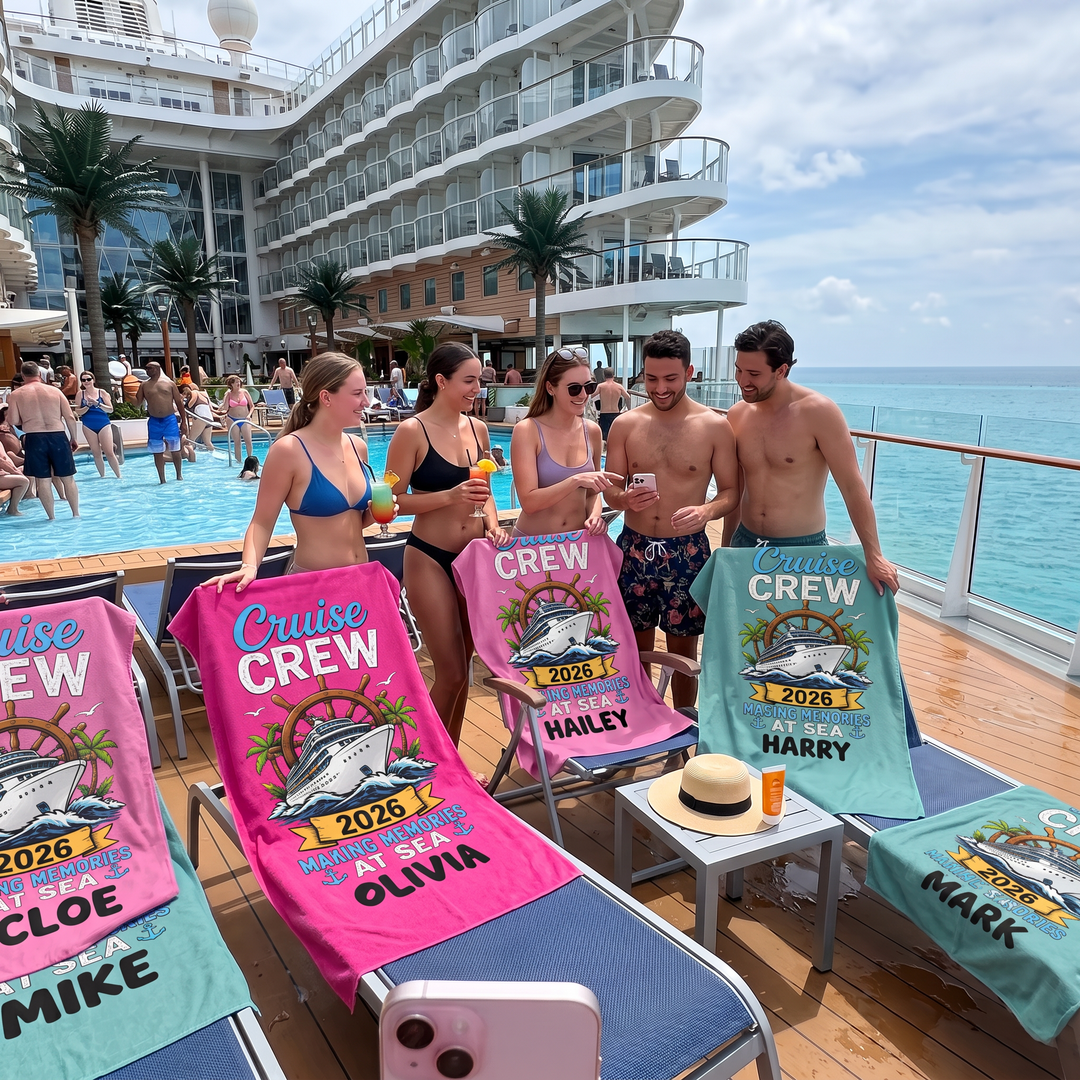 Making Memories Cruise 2026 | Personalised Quick Dry Sand-Free Towel