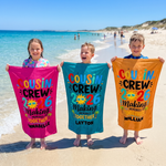 Cousin Crew 2026/27 custom name beach towel for family holidays - The Custom Co