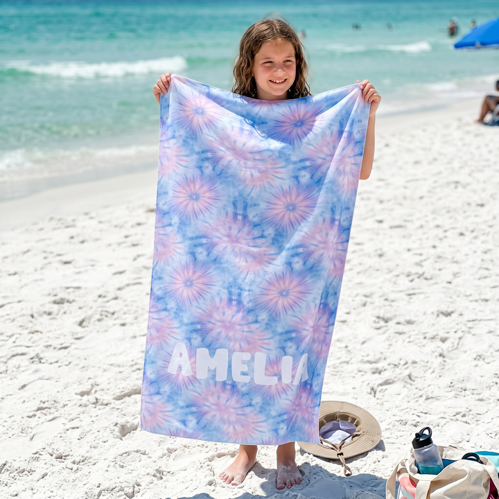 Sunburst Tie Dye Beach Towel